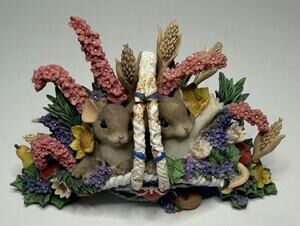Rare Charming Tails Country Luv-In 88/141 Fitz & Floyd Mice Figurine Read Desc.